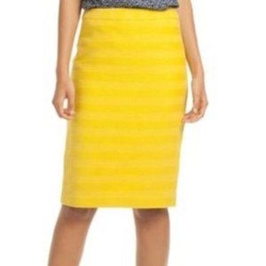 Trina Turk Yellow Pencil Skirt
